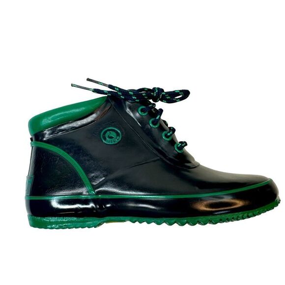SPORTO Navy with Green Accent Vintage Rain Snow Boots Size 7 - Picture 1 of 15